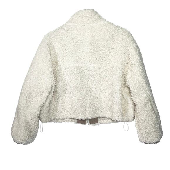 BLANK NYC Women’s Faux Shearling and Leather Zip front Bomber Jacket - Picture 7 of 7